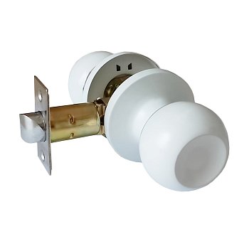 На картинке «Ручка-защелка Vrata "ЗШ-05", белый матовый»