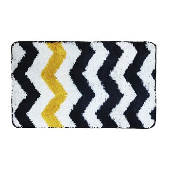 Ковер Delphinium коллекция Зигзаг микрофибра 50х80см, желтый