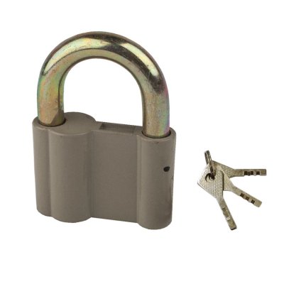 На картинке «Замок навесной Vrata BC-AL-2 алюминий, серый»