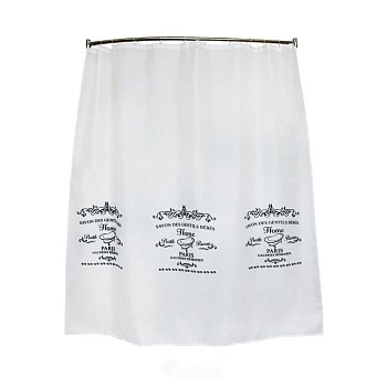 Штора для ванной SC-POLY-FD2M Home (белая) 1,8*2,0