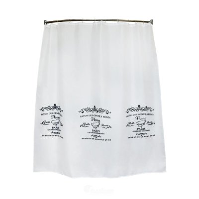 На картинке «Штора для ванной SC-POLY-FD2M Home (белая) 1,8*2,0»