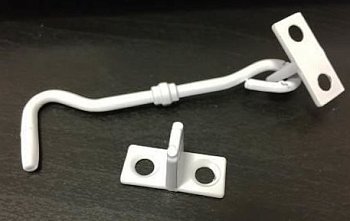 Крючок ветровой  малый, белый