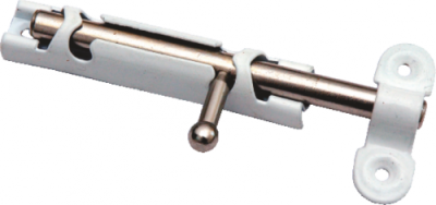 На картинке «Задвижка накладная  ЗТ1-ЦД (ЗТ-10) БЦ белая с цинком (М-К)»