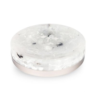 На картинке «Мыльница пластик Мрамор белый B2043A-Y»