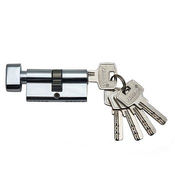 Механизм цилиндровый Trodos ЦАМЦМВП 70-5К 5 перфоключей, хром (CP)