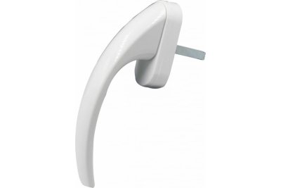 На картинке «Ручка оконная алюминиевая 4-х позиционная , белая»