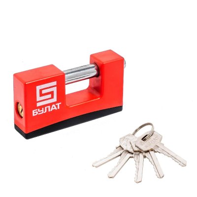 На картинке «Замок навесной БУЛАТ ВС 1-К85 ПЛ всепогодный 5кл. d=12мм »