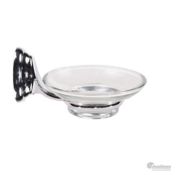 Мыльница стекло хром 6885