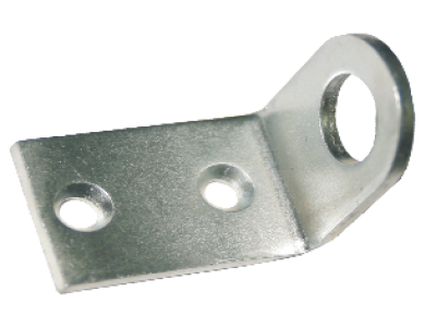 На картинке «Проушина для навесного замка,Г-образная 18х50мм, цинк (М-К)»