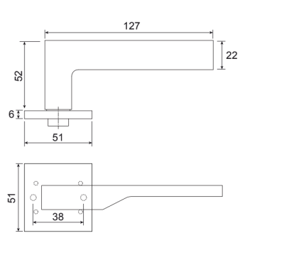 На картинке «Ручки дверные Code Deco Slim H-30116-A-WM»