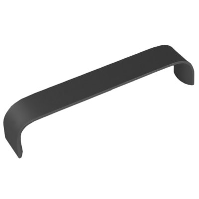 На картинке «Ручка-скоба мебельная Trodos "ZY-100" 128мм алюминий 52гр, черный матовый»