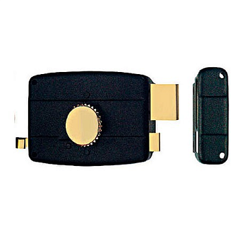 На картинке «Замок накладной механический KALE KILIT 157CT,BS60,BL,3K(Eng.),R,SP,Ros,STB,к-в»