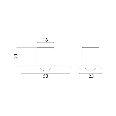 На картинке «Защелка "Trodos" шариковая (03.02.30) медь»