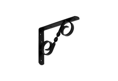 На картинке «Кронштейн фигурный "Домарт" 150х125 мод.3 витой черный »