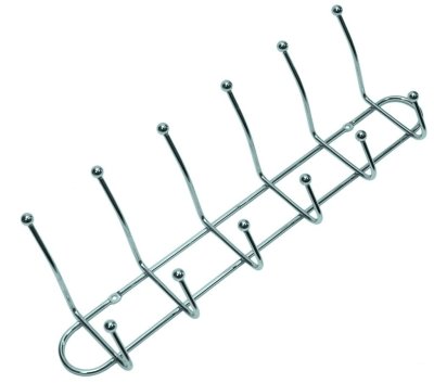 На картинке «Крючок на планке Delphinium шестерной "С206", хром»