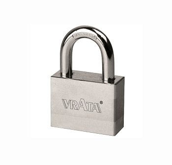 Замок навесной Vrata ВС-HD-60 чугун, хром, блистер