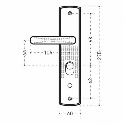 На картинке «Комплект ручек для китайской двери "ML-100 Автомат Standart+"с подсветкой, правая»