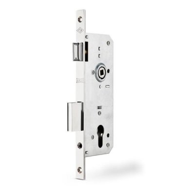 На картинке «Замок врезной цилиндровый для деревянных дверей KALE KILIT 152R,85BS40,23NP,w/o SP,w/o Ros,STB»