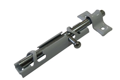 На картинке «Задвижка накладная ЗТ-12 (Н) белая с цинком»