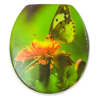 На картинке «Сиденье д/унитаза мягкое SYL-3005 "Бабочки" new»