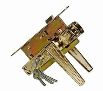 Замок врезной ЗВ4-3.01 Зенит, золото (г.Димитровград)