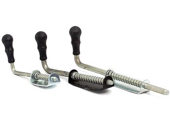 Засов гаражный Симеко 370 мм, полуавтомат подпружиненный (г.Боровичи)