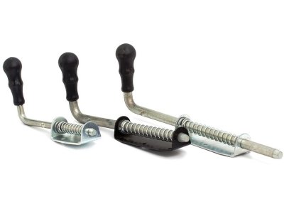 На картинке «Засов гаражный "Симеко" 370 мм, полуавтомат подпружиненный (г.Боровичи)»