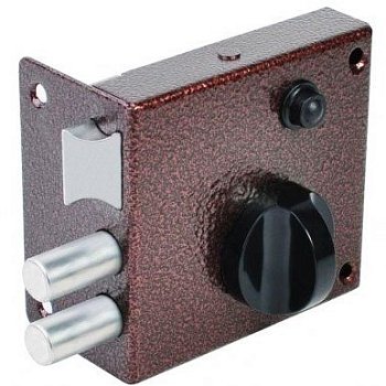 Замок накладной ЗН3 Омега с защёлкой, медь (г.Димитровград)