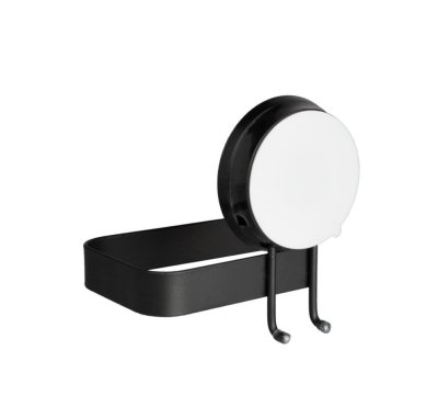 На картинке «Держатель для т/бумаги металл черный на липучке W8002-12»