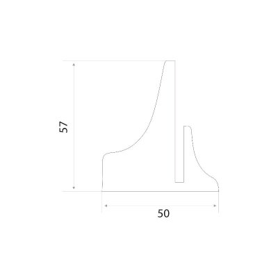 На картинке «Крепление полки "1186" золото (1шт)*»