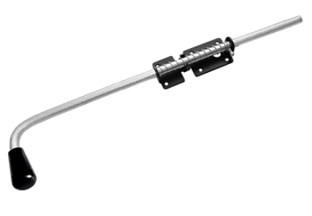 Засов гаражный Домарт 600 мм, чёрный, подпружиненный