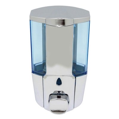 На картинке «Дозатор пластик для жидкого мыла "Delphinium" "9023-3" 600мл, хром»