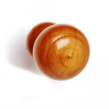 Ручка-кнопка деревянная Классика D-55 лак светлая (г.Н-Новгород)