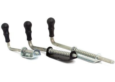 На картинке «Засов гаражный "Симеко" 300 мм, полуавтомат подпружиненный (г.Боровичи)»