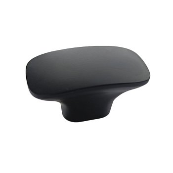 Ручка-кнопка мебельная Trodos 2063K сплав ЦАМ, черный матовый