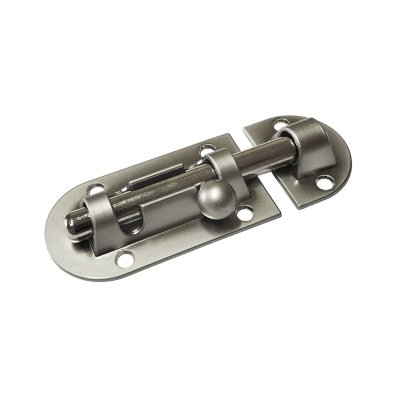 На картинке «Шпингалет накладной "Trodos" 01.01.05 L=70мм SN (никель)»