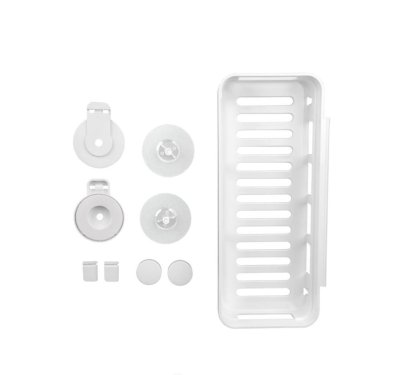 На картинке «Полка прямая EASY белая на липучке B6681-22»