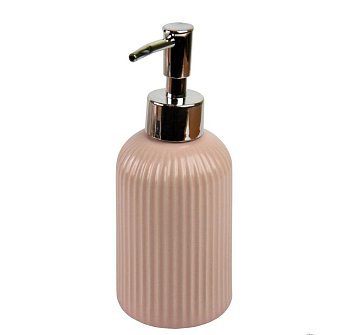 Дозатор для ж/мыла керамика Плиссе розовый матовый CE1610TA-LD