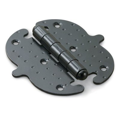 На картинке «Петля накладная фигурн. НОЭЗ ПН 5-90-SL черный матовый »