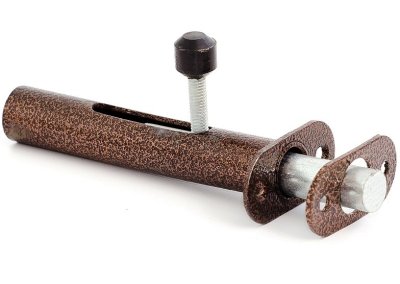 На картинке «Засов дверной "Симеко" ЗЩ  09 врезной L-112 мм (г.Боровичи)»