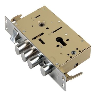 На картинке «Корпус врезного замка "3024-3Р Автомат под ML" 3 ригеля+задвижка, правый (BZ-30R)»