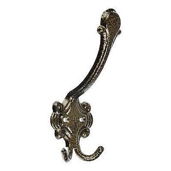 Крючок мебельный 3-х рожковый КБ-4, антик серебро (г.Могилёв)