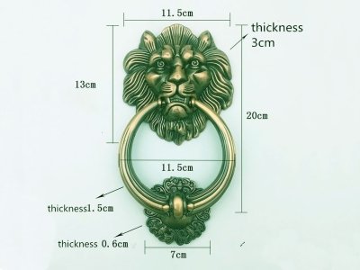 На картинке «Ручка-кольцо "Лев" медь (AC)            »