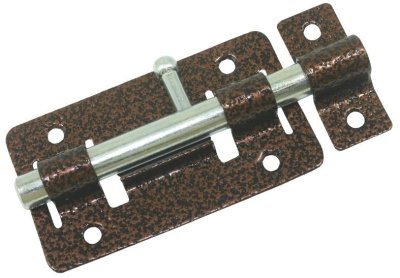 На картинке «Задвижка дверная ЗД-01 L-145мм, медь (М-К)»