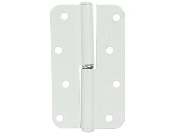 Петля накладная ПН1-130 правая полимер (белый)