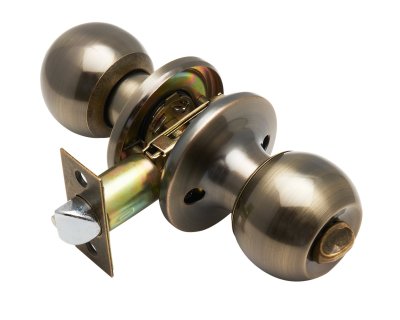 На картинке «Ручка-защелка Vrata "ЗШ-03", бронза»