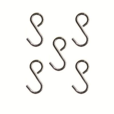 На картинке «Крючок для кухни Trodos "АЕ-512А/5" одинарный несъемный D16 5шт, хром»