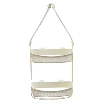 На картинке «Полка подвесная 2-ая пласт. для душа ваниль W5682»