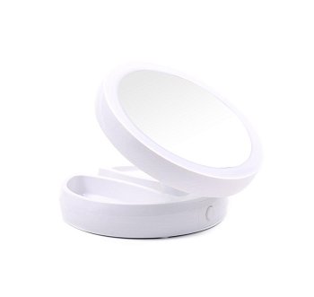 Зеркало с подсветкой 16см LED,  USB D38102-2