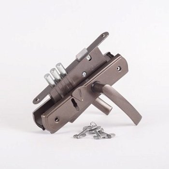 Замок врезной ЗВ9-4-1-4-15 Строммашина коричневый (г.Могилев)